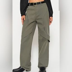Asymmetrical Pants Wide Leg